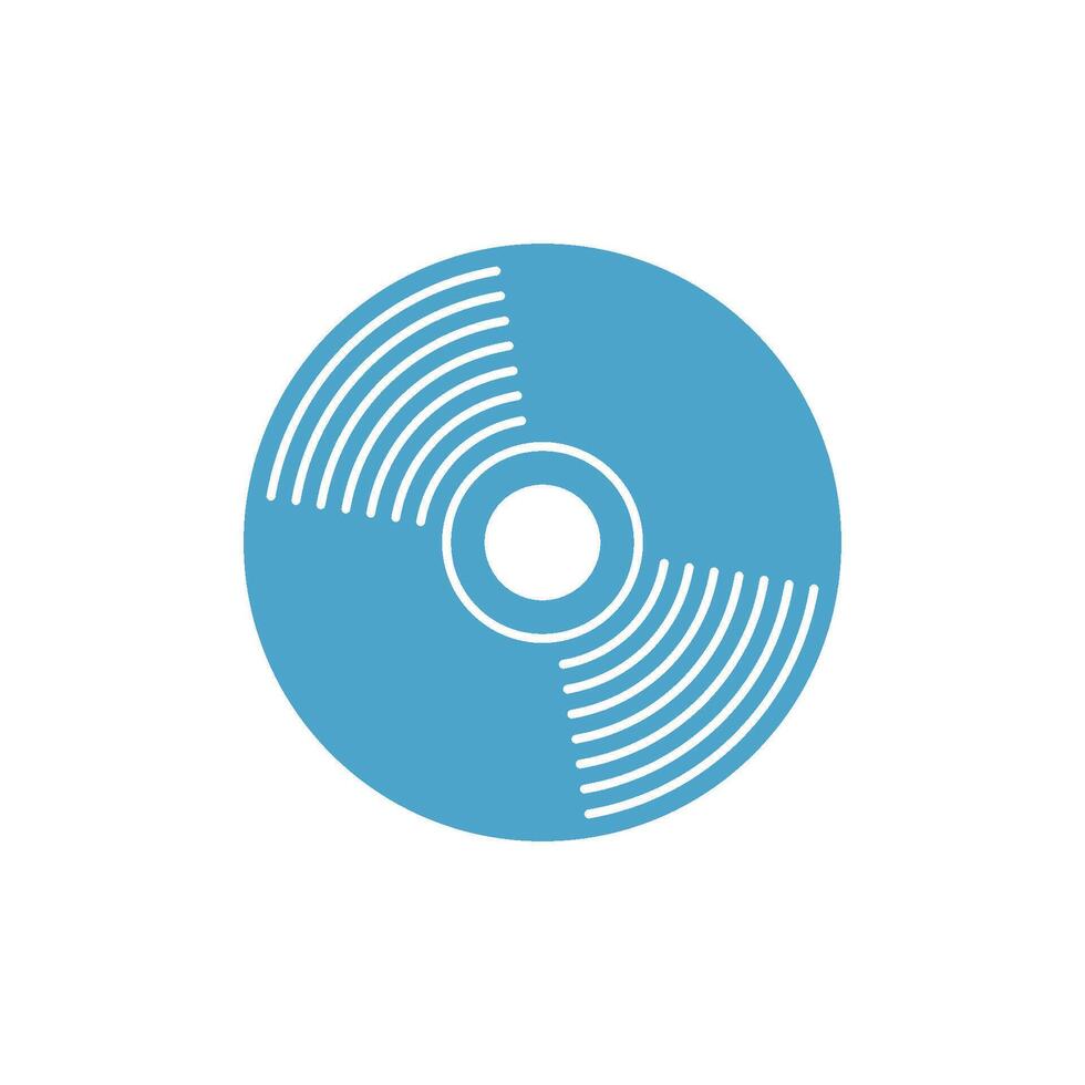 CD, Vinyl Icon Template Illustration Design vector