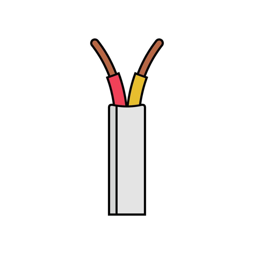 Cable Wire Icon Template Illustration Design vector