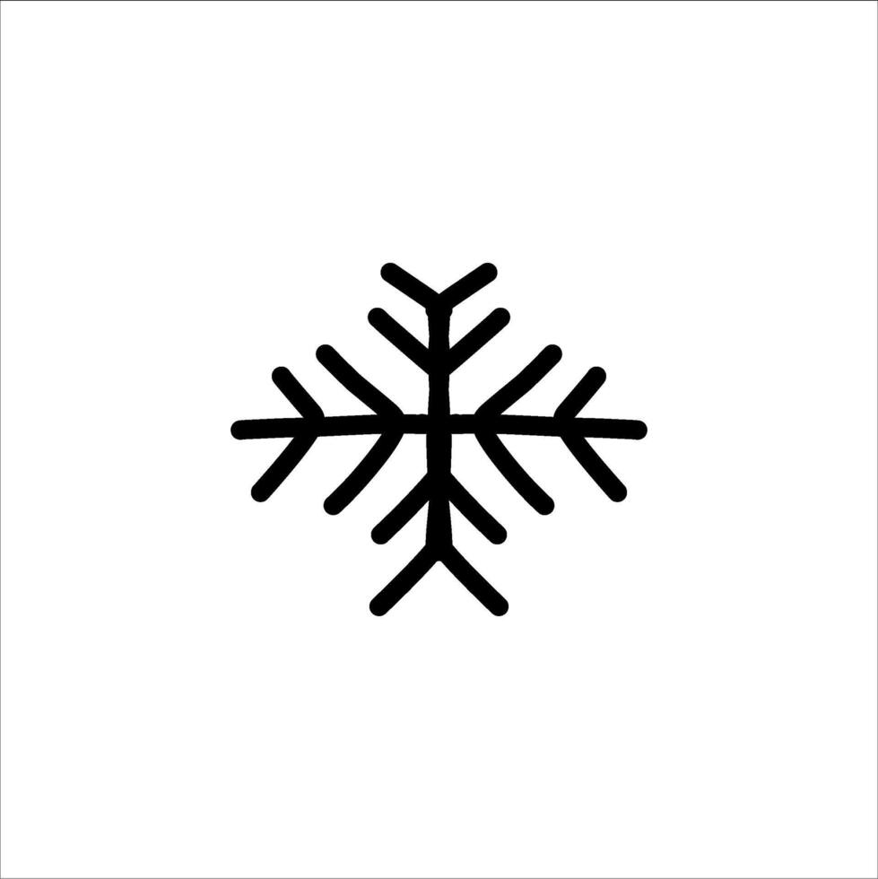 Christmas elements in modern minimalist geometric style. icon set in black in flat design style. Christmas tree with geometric patterns, stars, lights and Christmas supporting elements vector