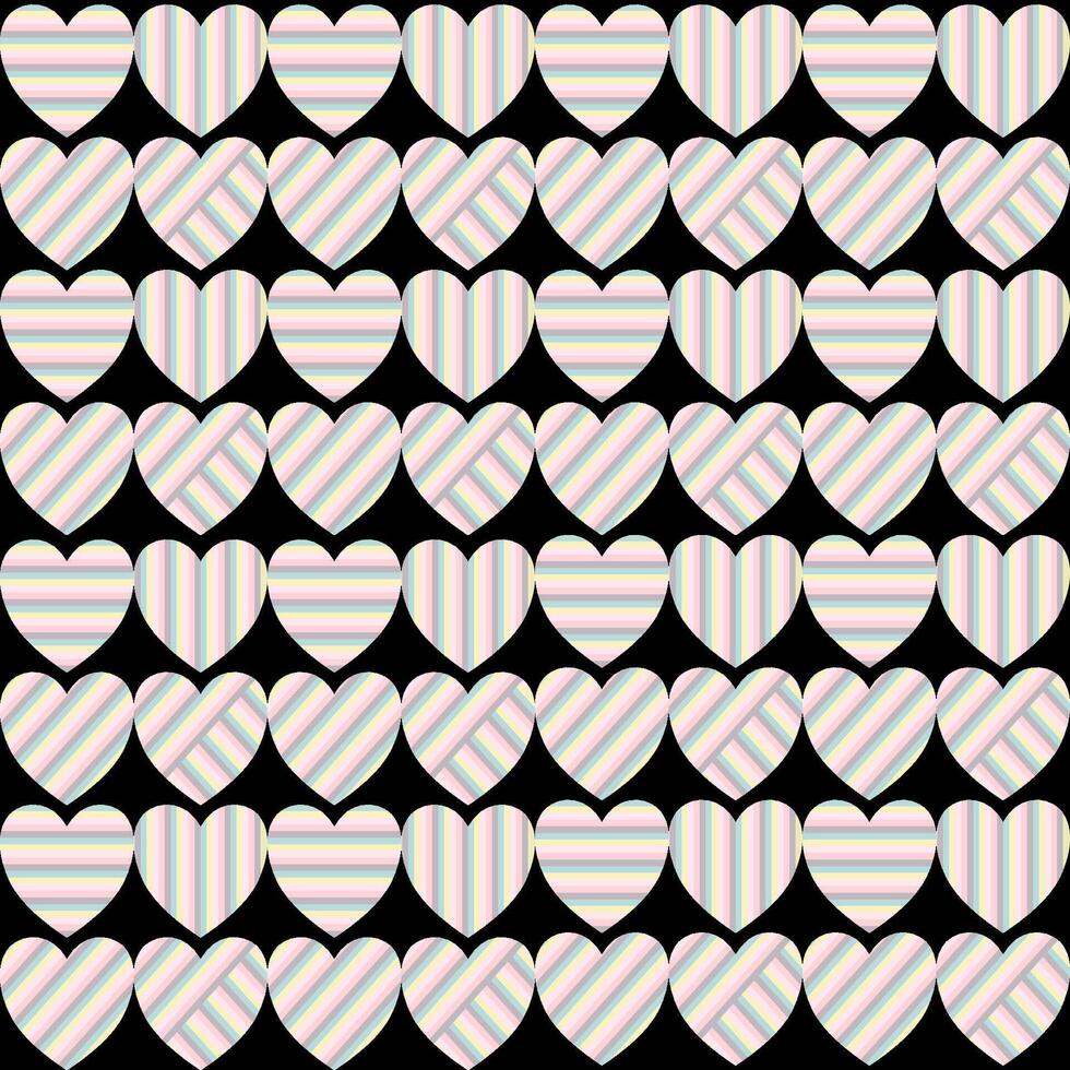 seamless pixel art pattern, Love concept. Design for wrapping paper, fabric pattern, background, card, coupons, banner. vector