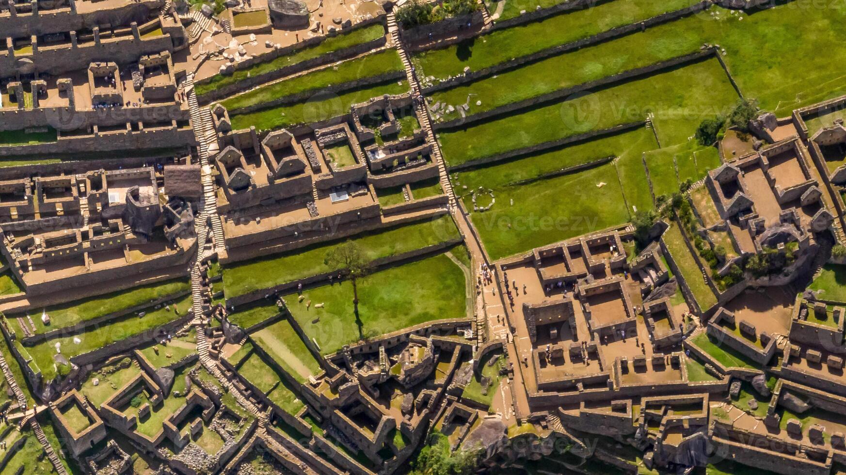 Machu Picchu, Peru. Aerial view photo