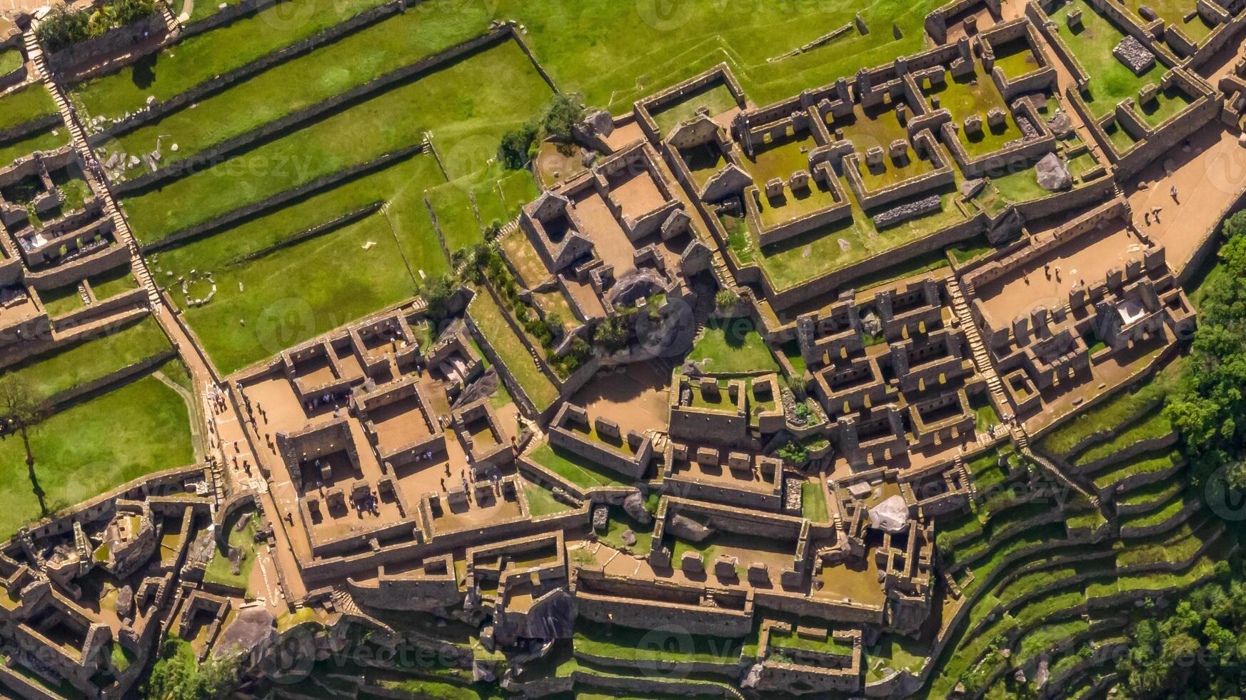 Machu Picchu, Peru. Aerial view photo