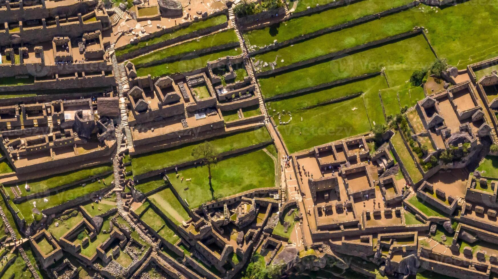 Machu Picchu, Peru. Aerial view photo