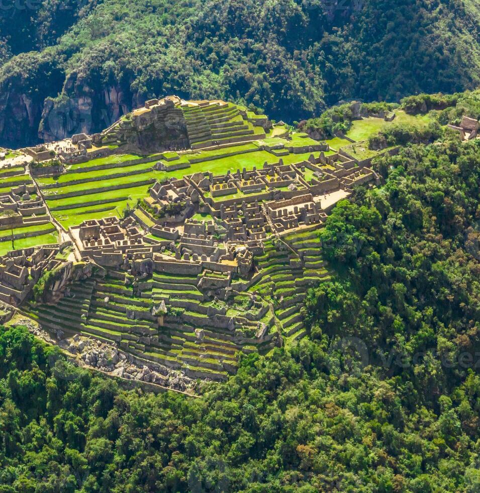 Machu Picchu, Peru. Aerial view photo