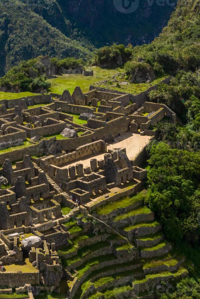 Machu Picchu, Peru. Aerial view photo