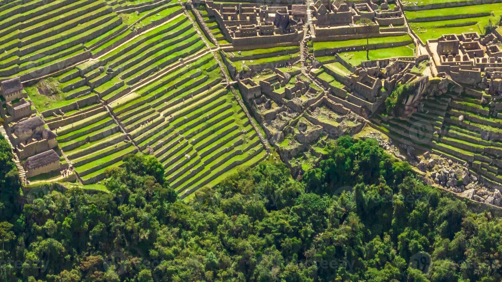 Machu Picchu, Peru. Aerial view photo