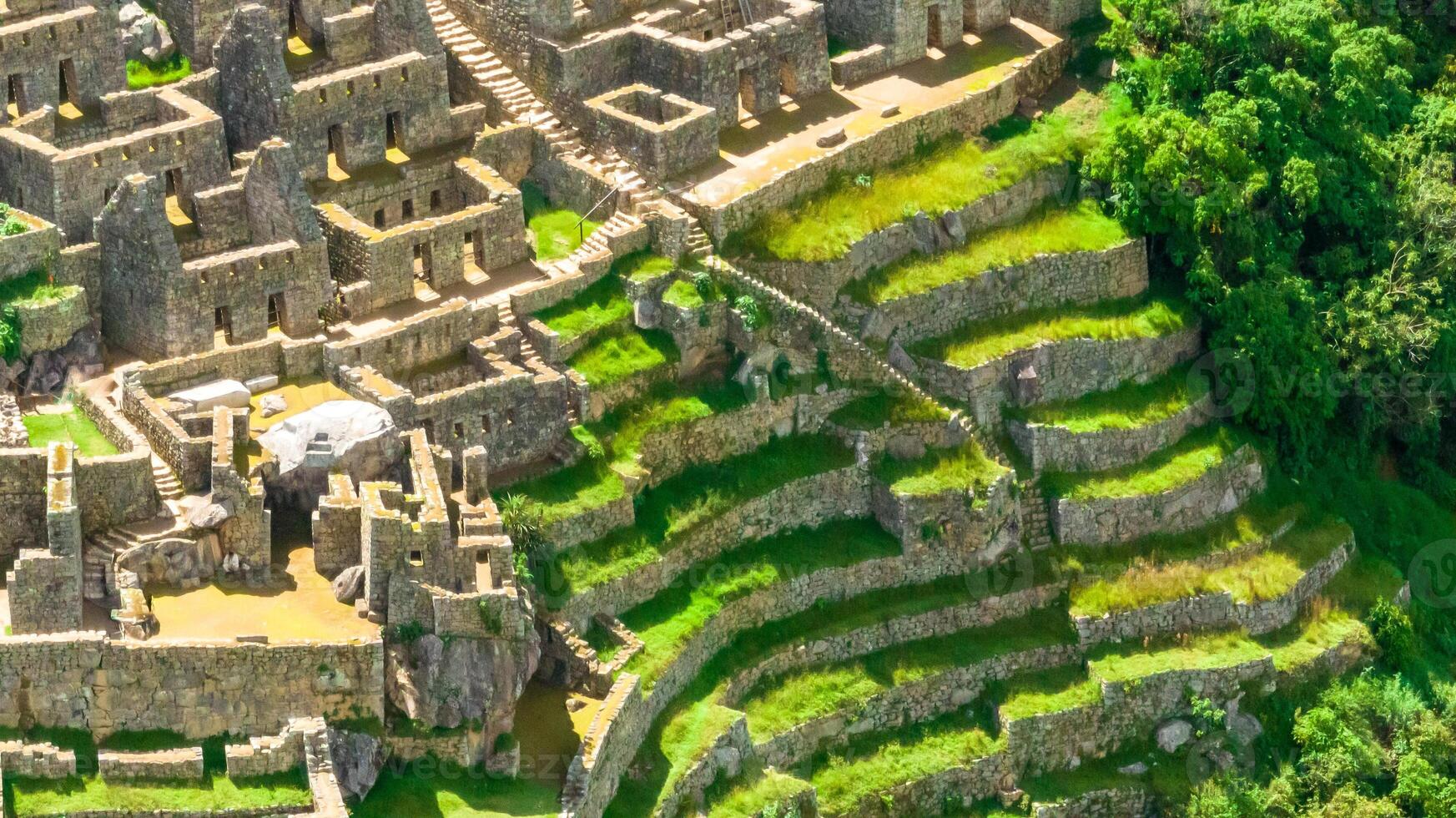 Machu Picchu, Peru. Aerial view photo