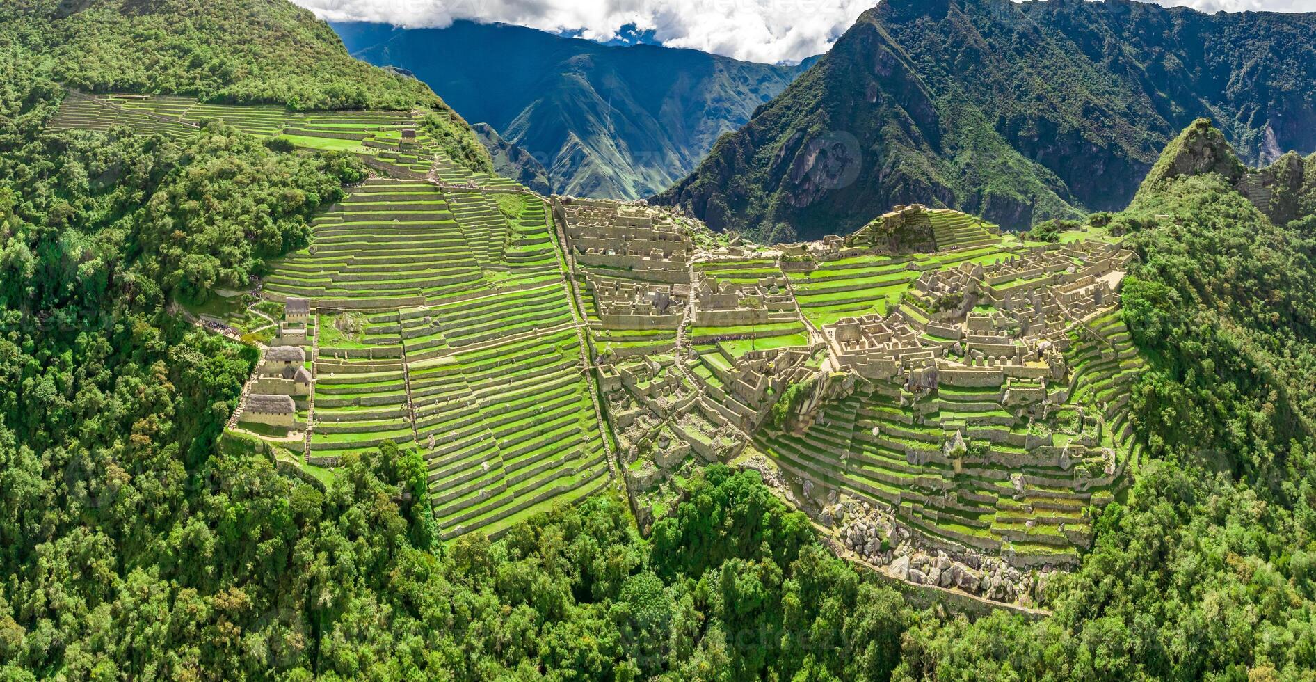 Machu Picchu, Peru. Aerial view photo