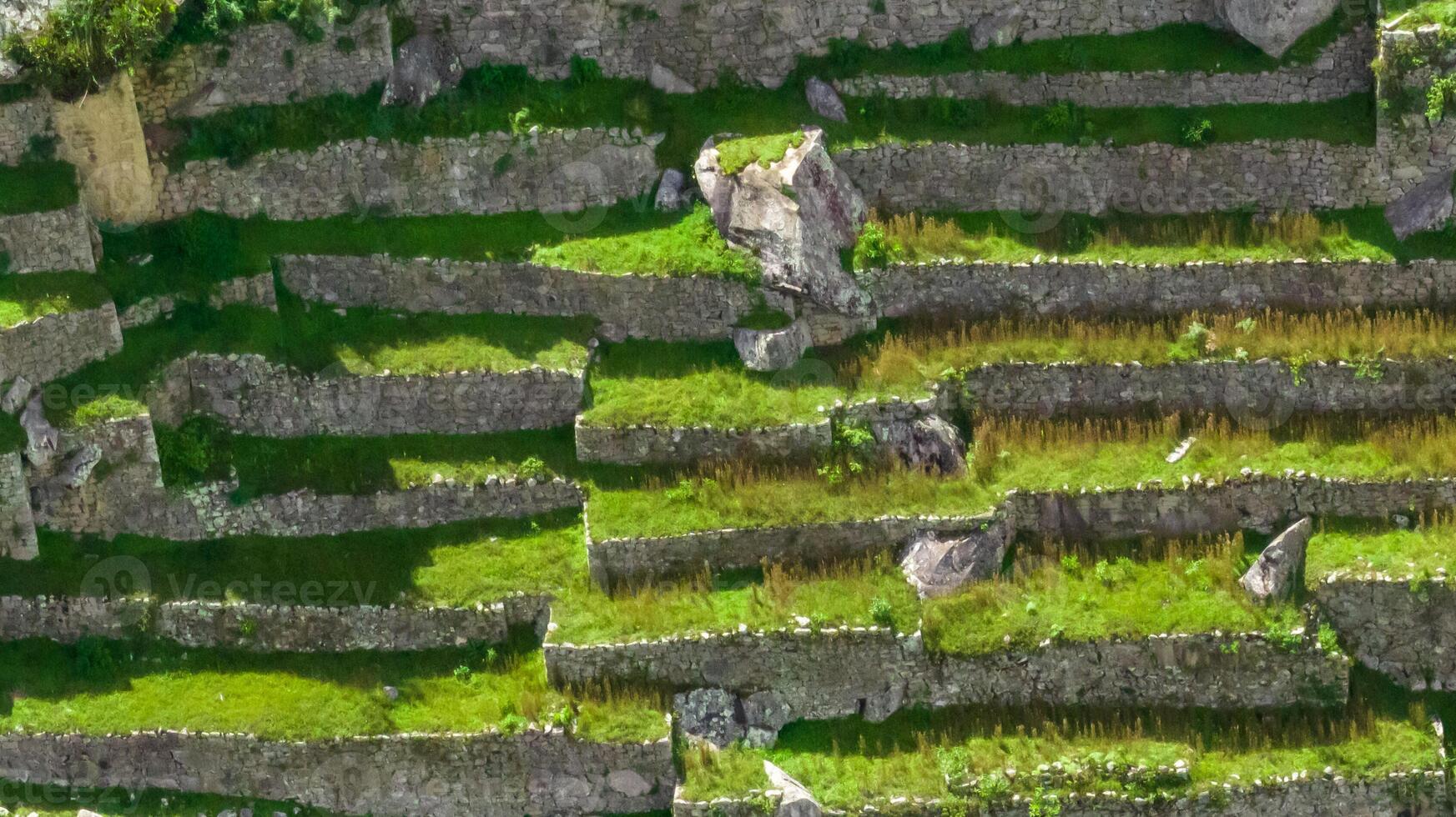 Machu Picchu, Peru. Aerial view photo