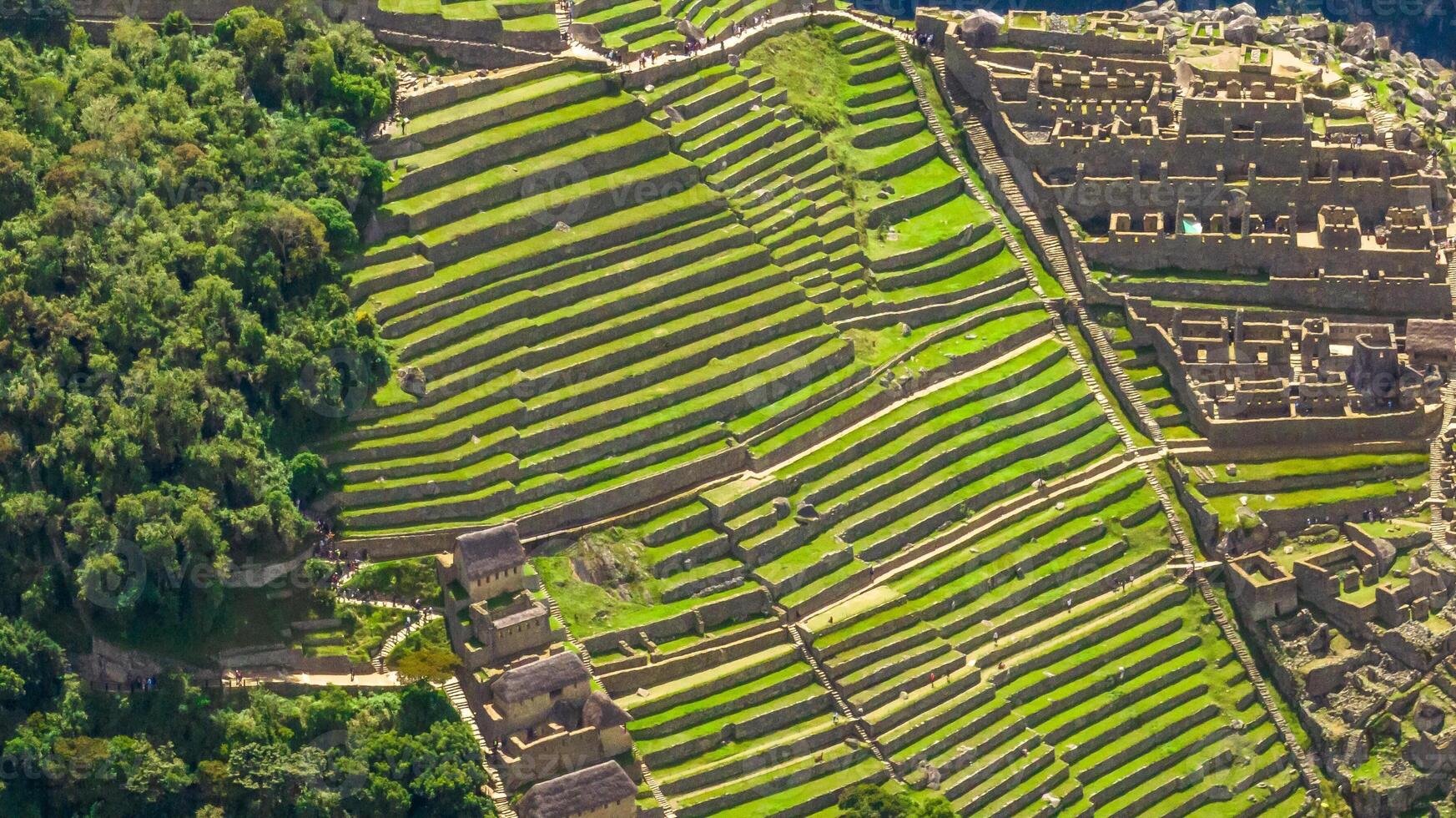 Machu Picchu, Peru. Aerial view photo