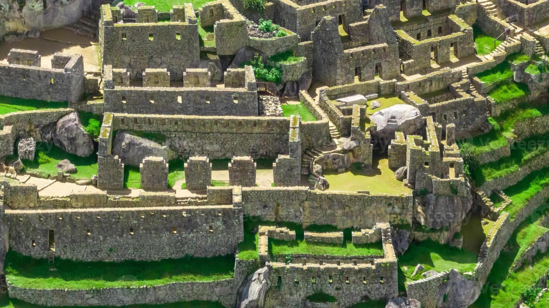 Machu Picchu, Peru. Aerial view photo