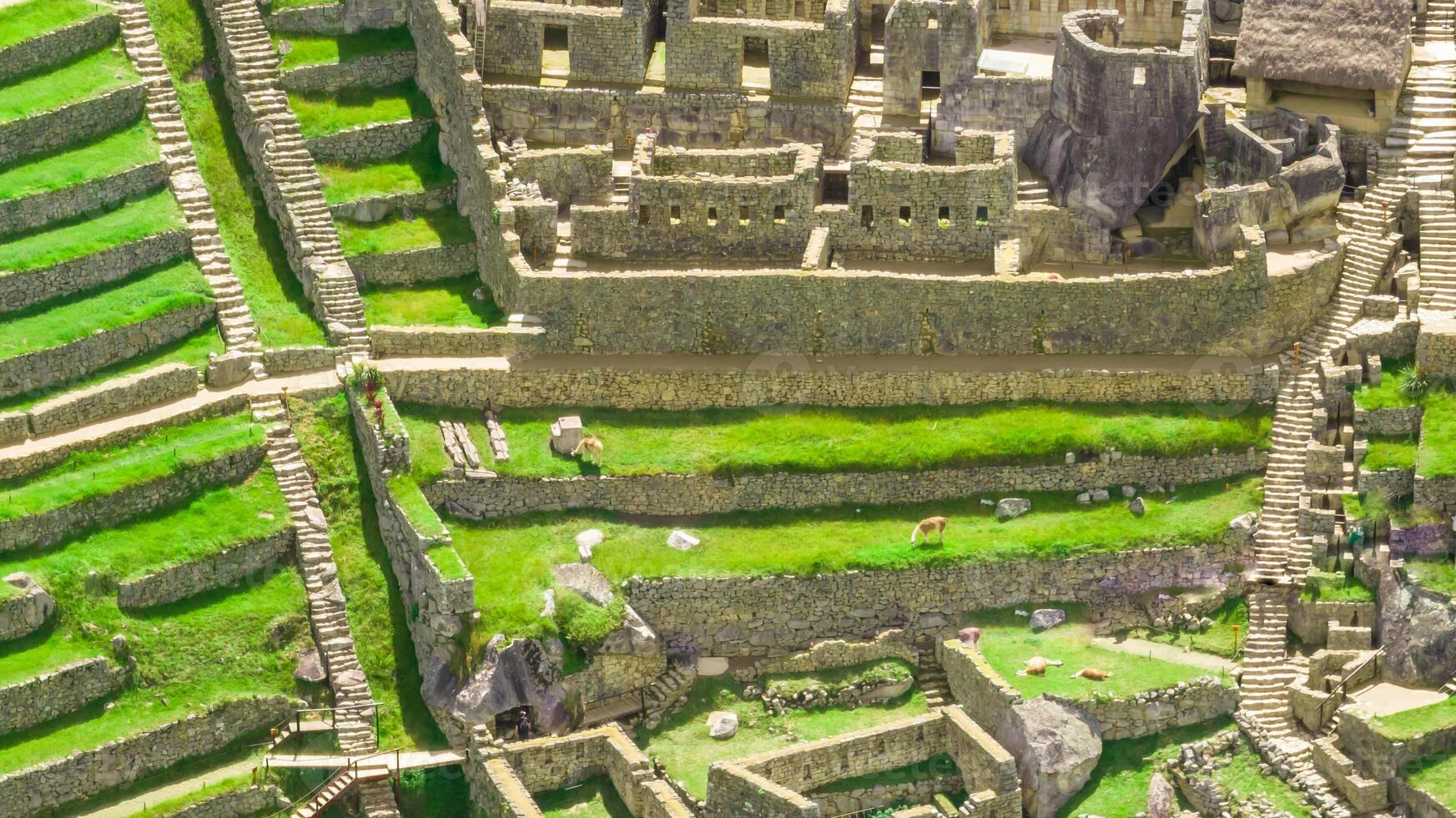 Machu Picchu, Peru. Aerial view photo