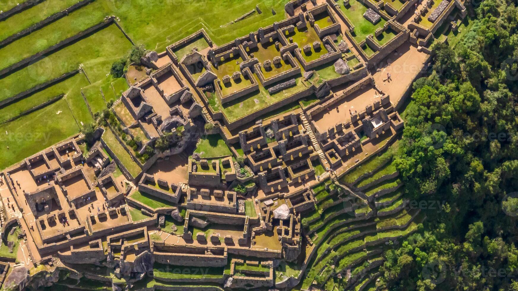 Machu Picchu, Peru. Aerial view photo