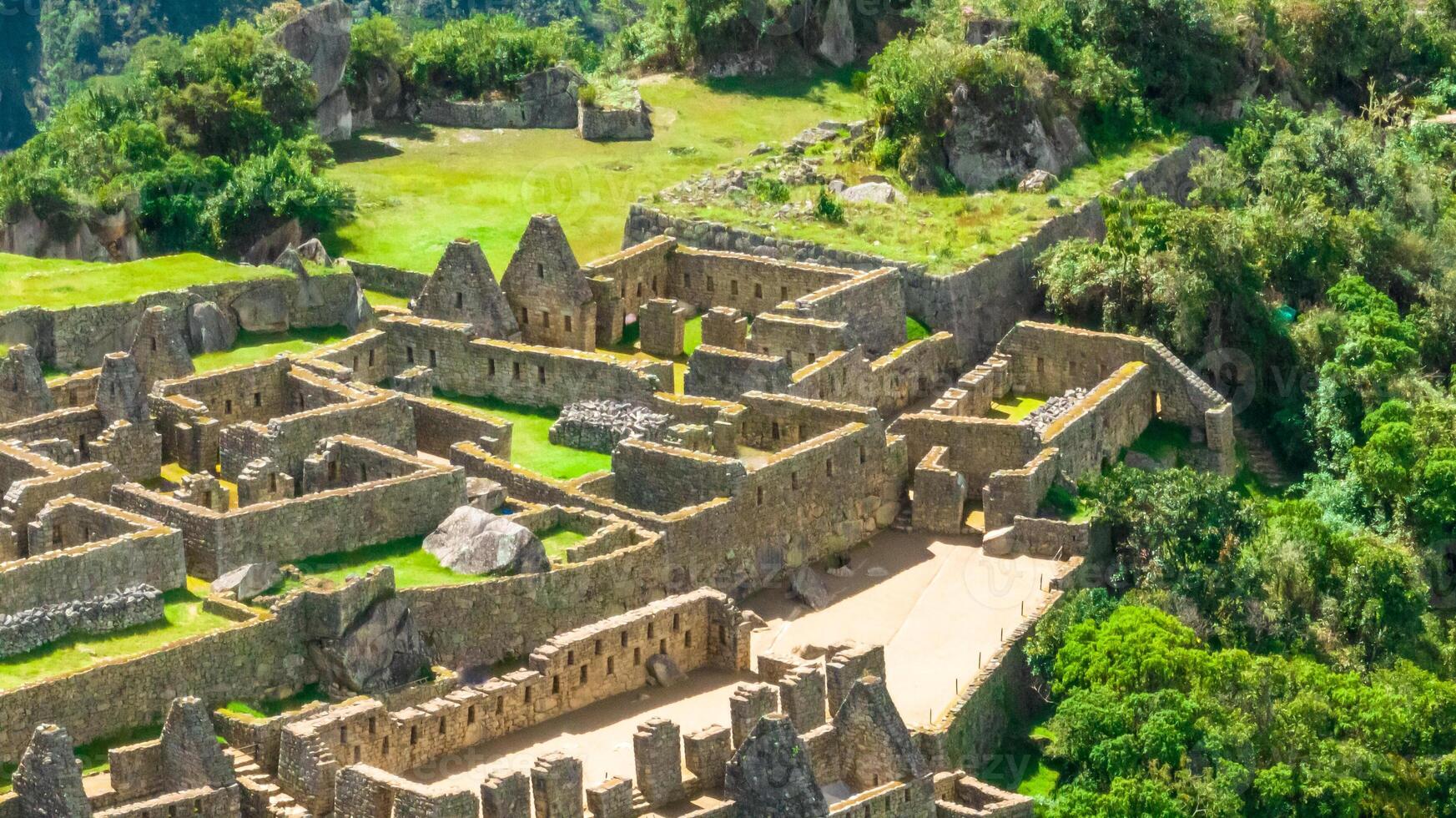Machu Picchu, Peru. Aerial view photo