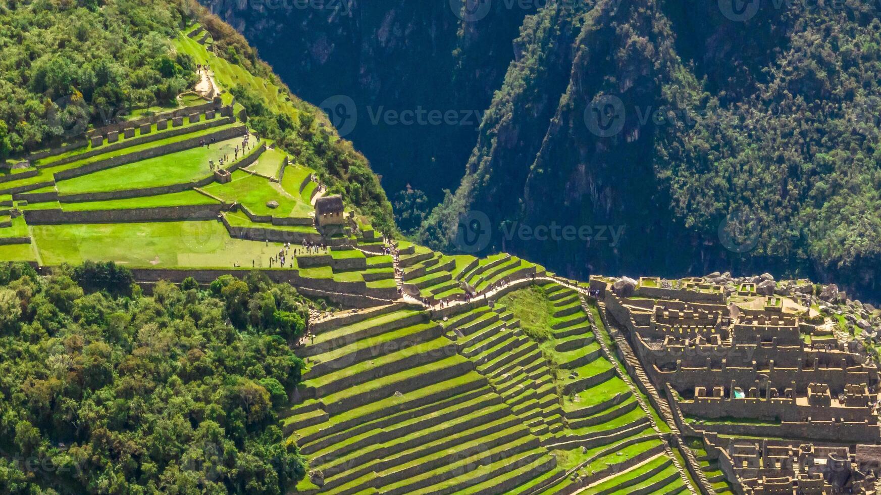 Machu Picchu, Peru. Aerial view photo