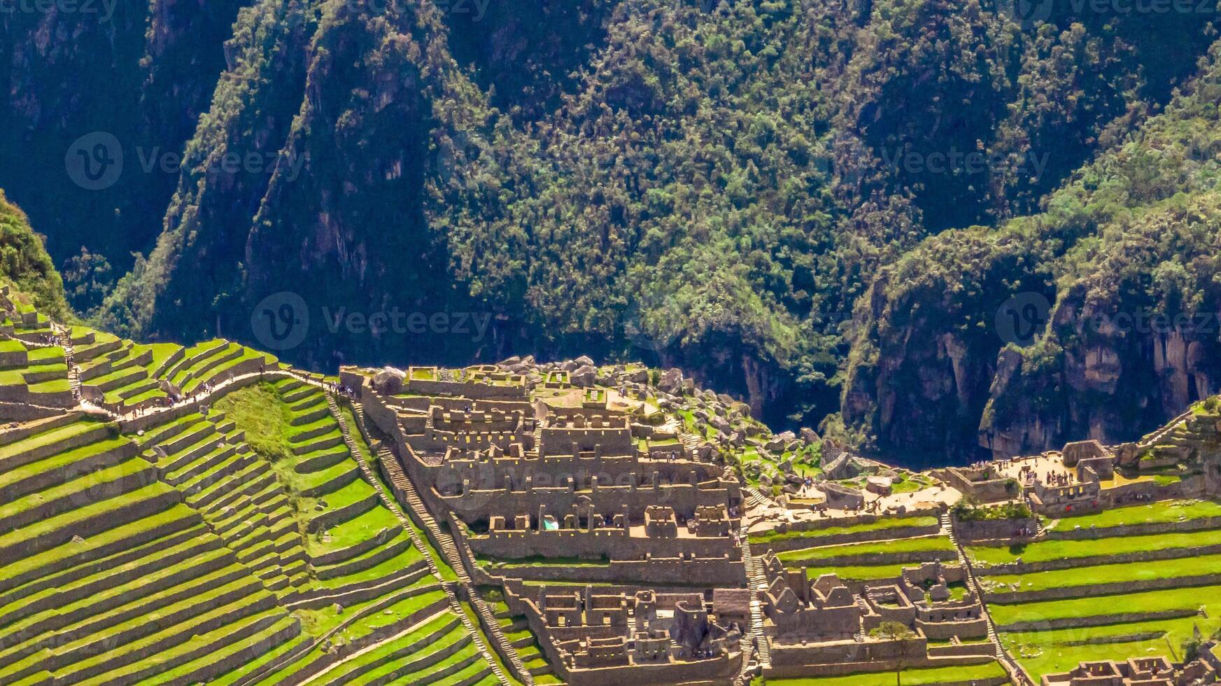 Machu Picchu, Peru. Aerial view photo
