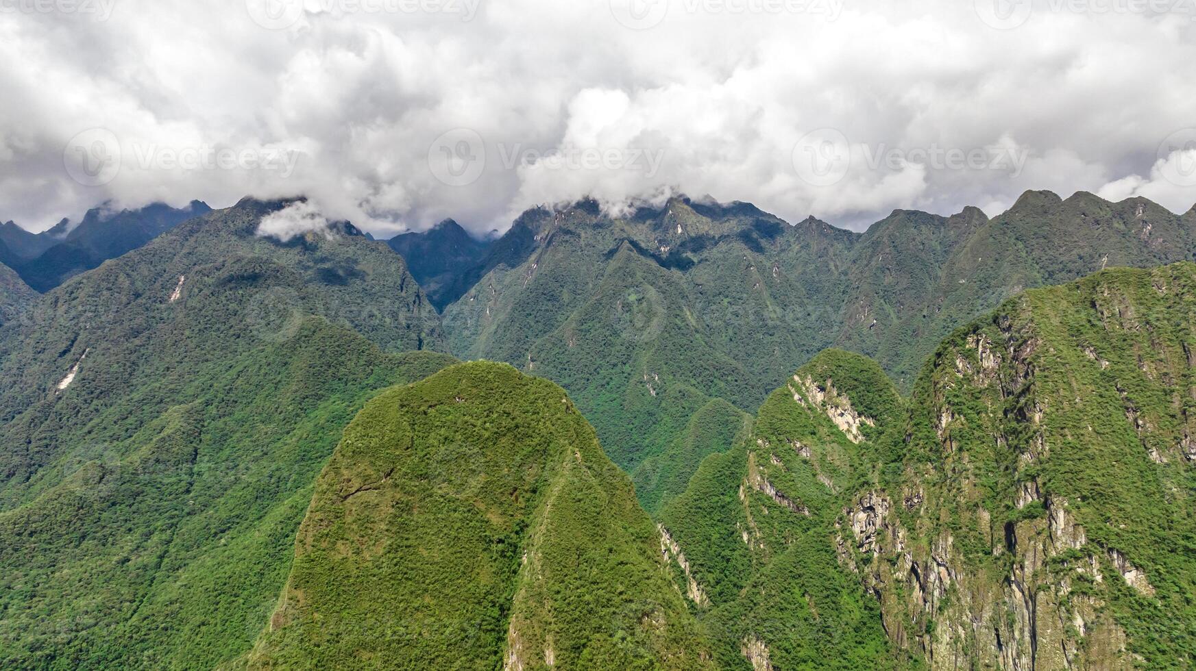 Machu Picchu, Peru. Aerial view photo