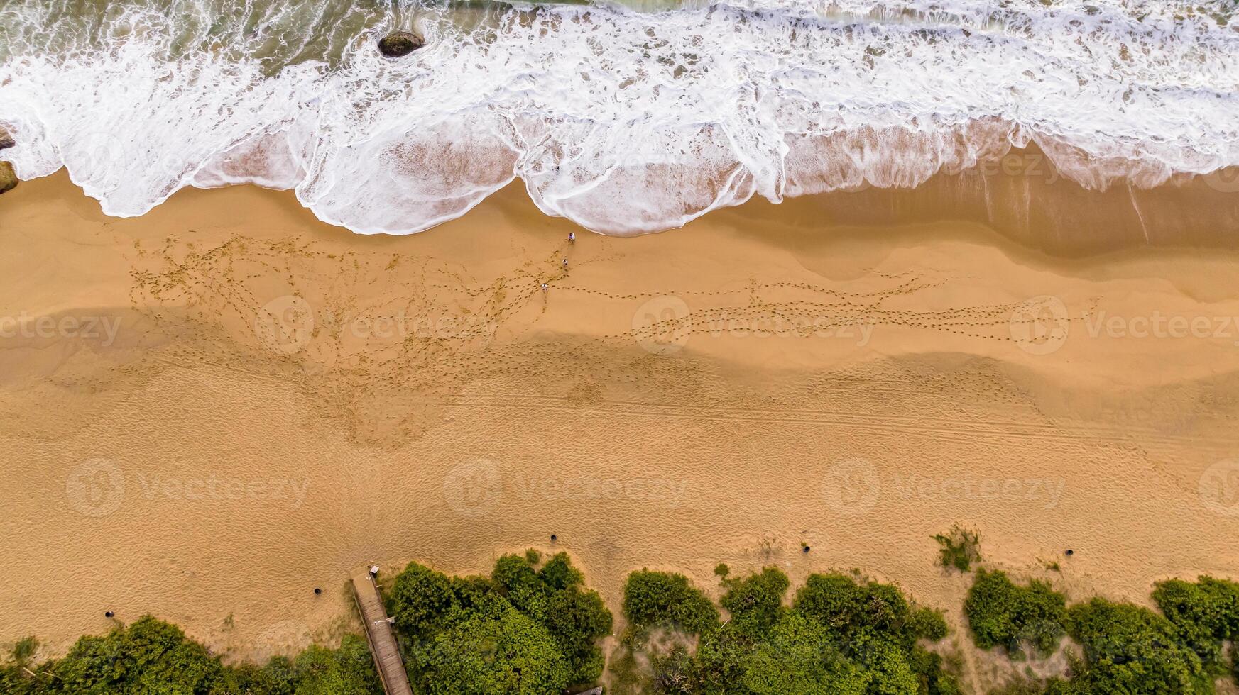 Balneario Camboriu in Santa Catarina. Taquaras Beach and Laranjeiras Beach in Balneario Camboriu. Aerial view in landscape. photo