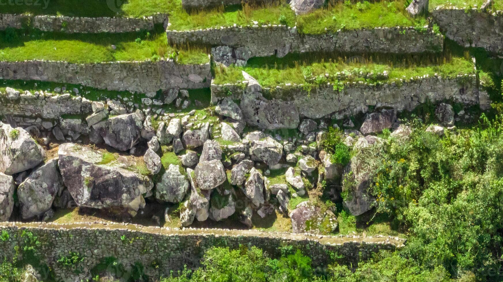 Machu Picchu, Peru. Aerial view photo