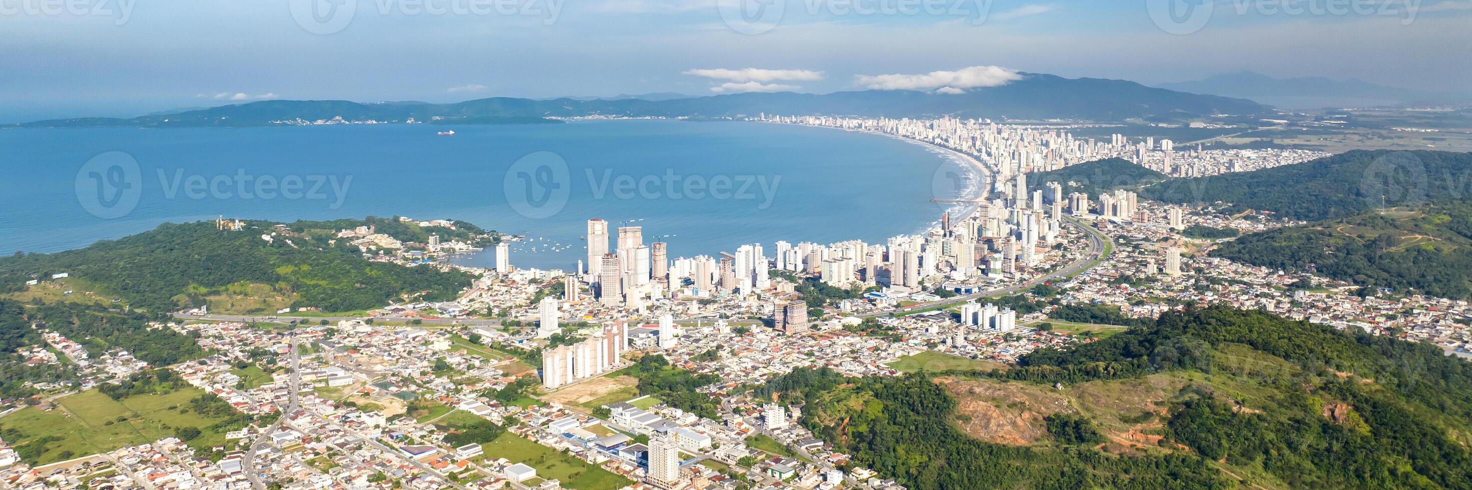 Itapema Beach in Santa Catarina. Web banner. photo