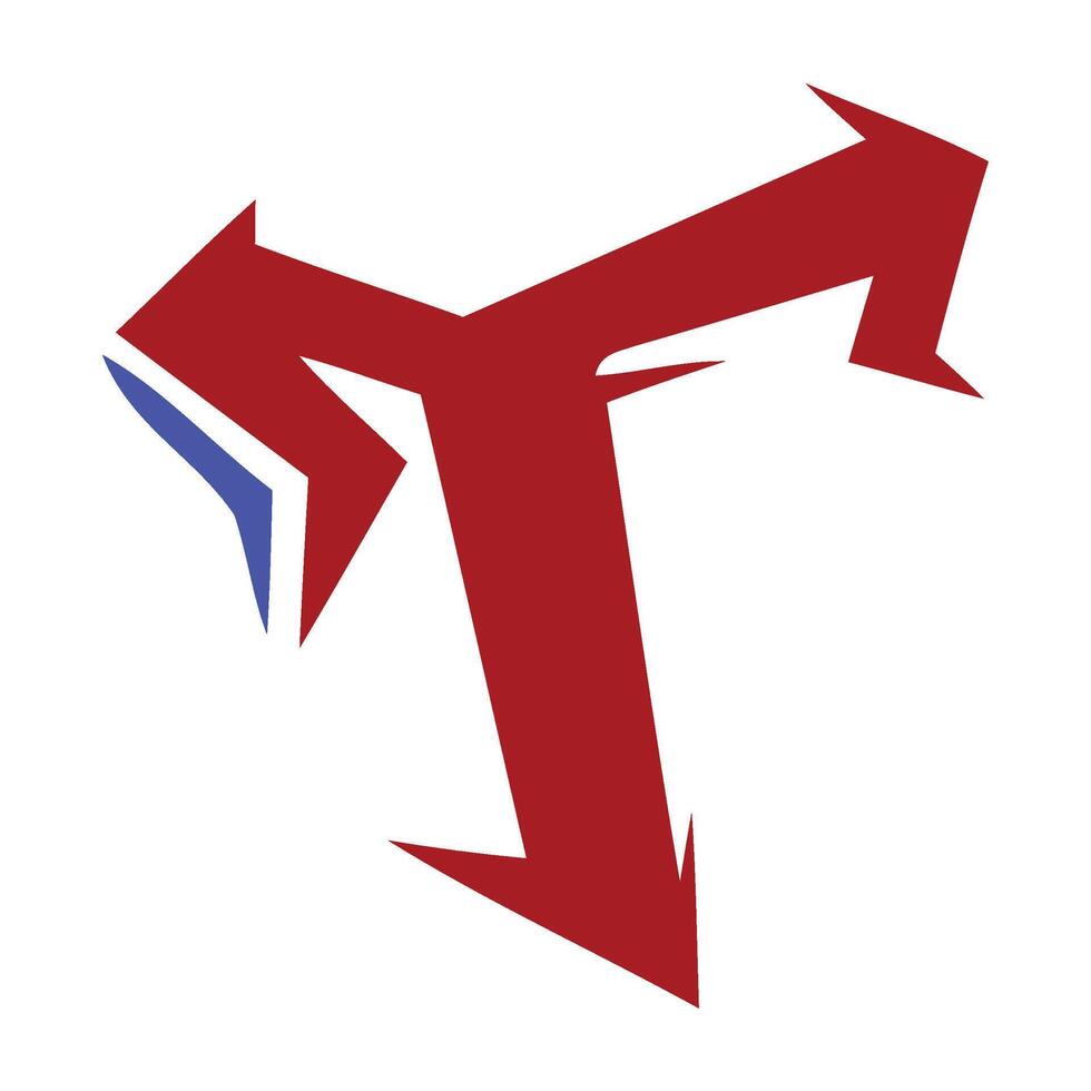 T Graffiti Font. Typography Font vector