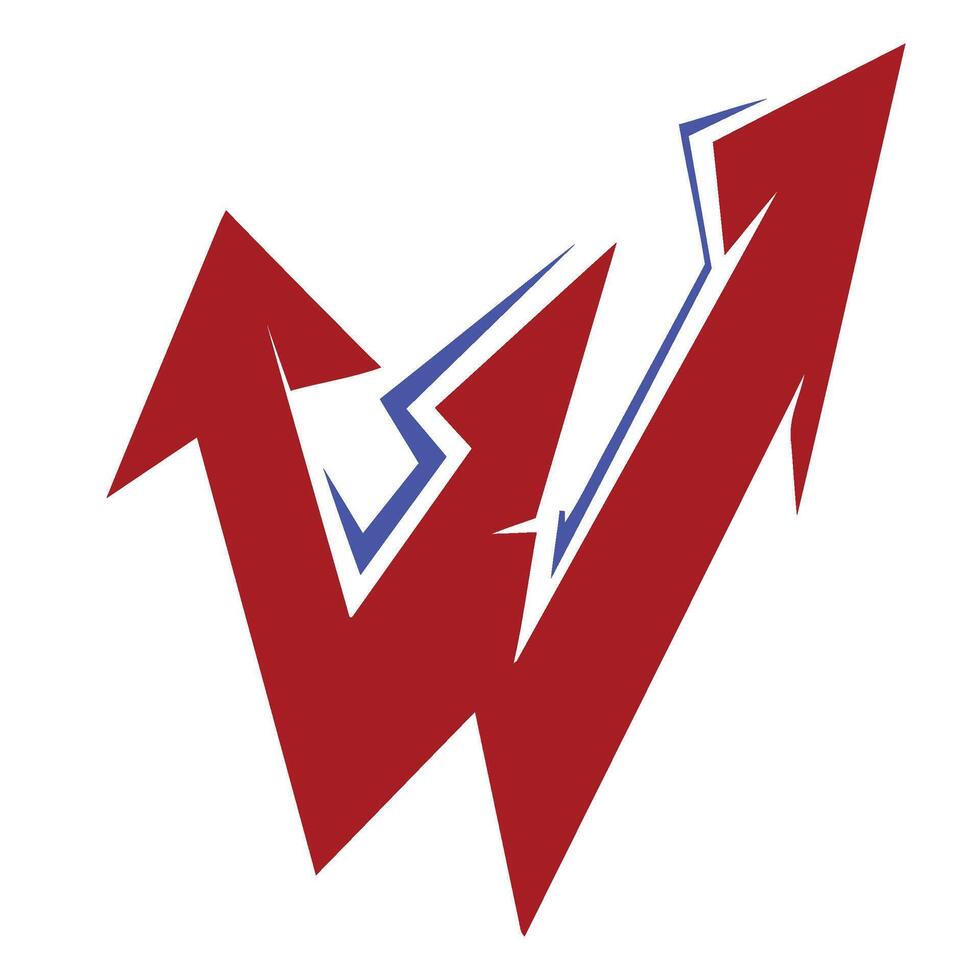 W Graffiti Font. Typography Font vector