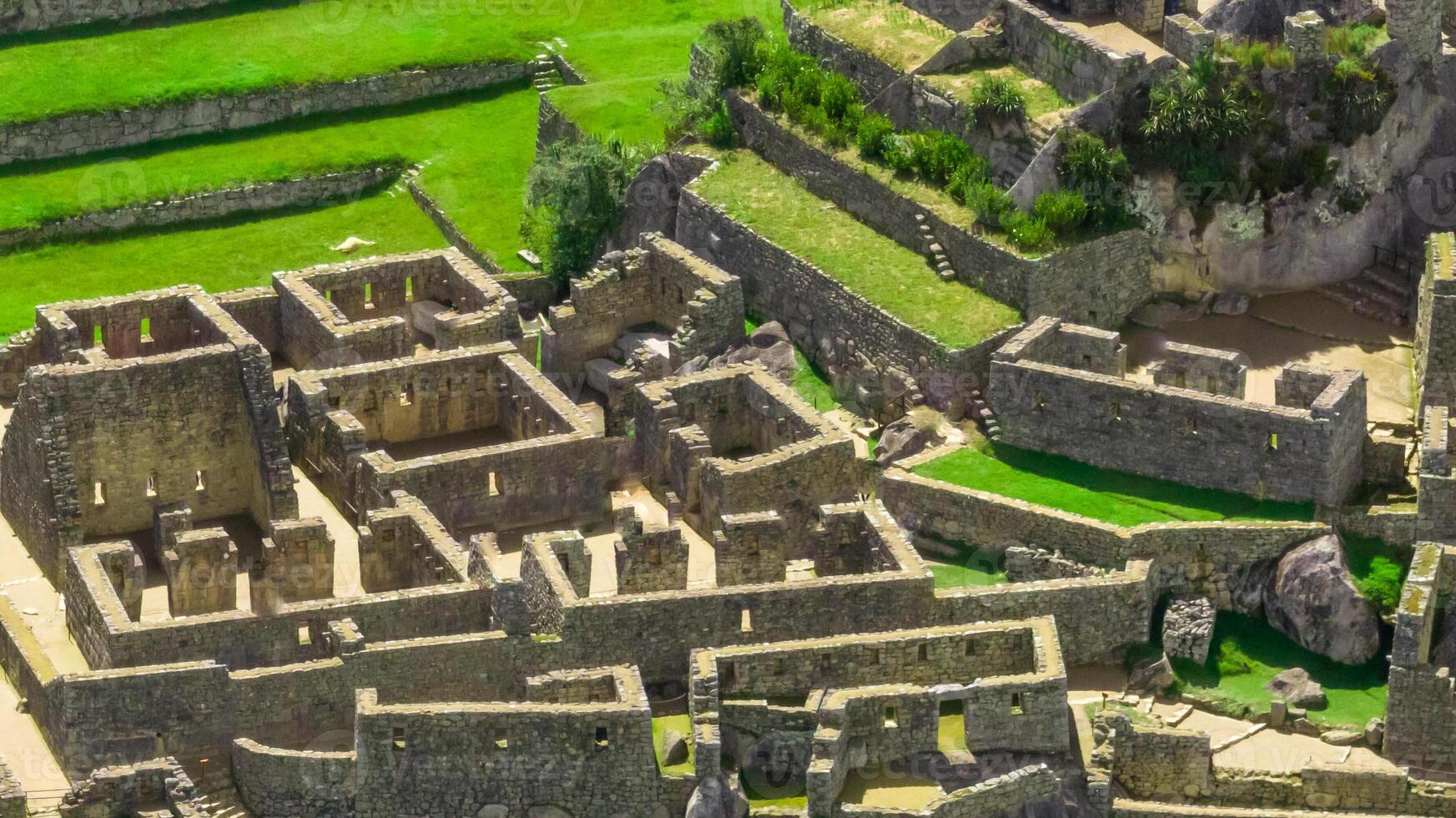Machu Picchu, Peru. Aerial view photo