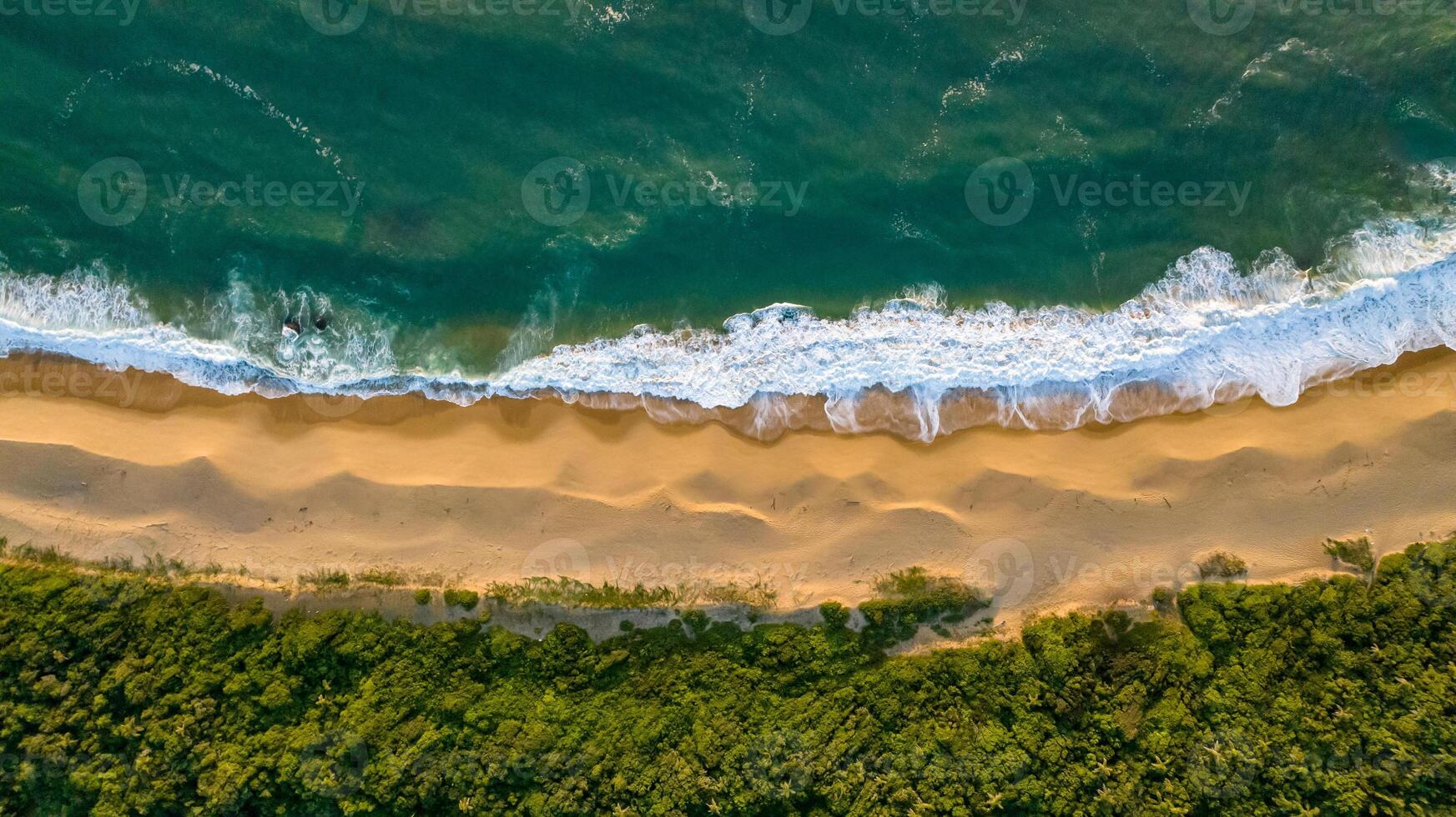 Balneario Camboriu in Santa Catarina. Taquaras Beach and Laranjeiras Beach in Balneario Camboriu. Aerial view in landscape. photo