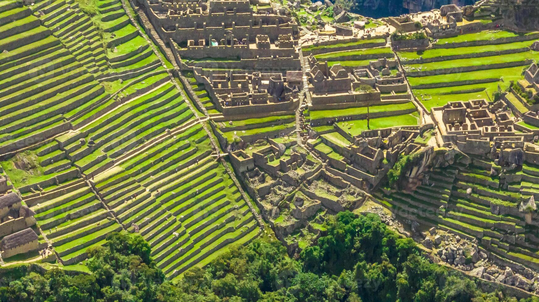Machu Picchu, Peru. Aerial view photo