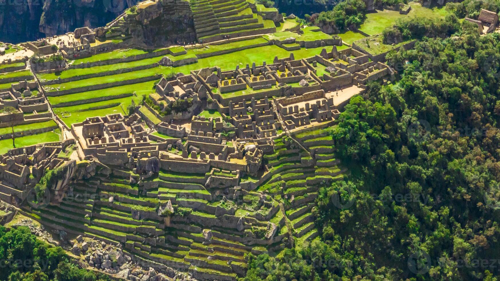 Machu Picchu, Peru. Aerial view photo