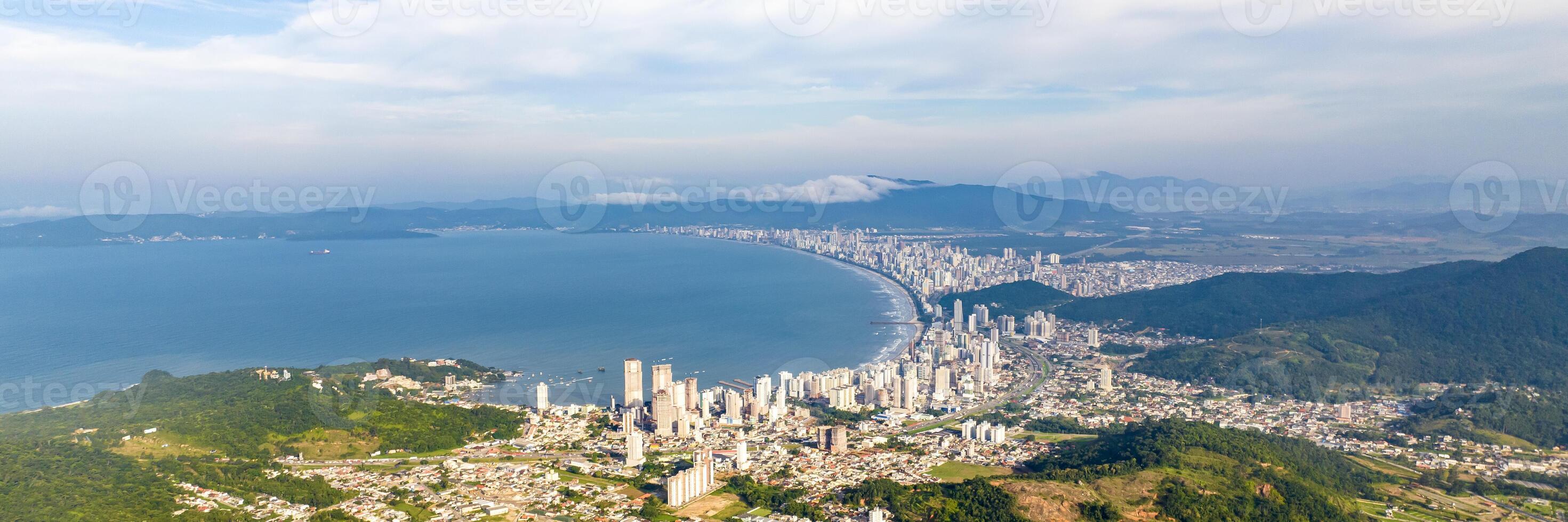 Itapema Beach in Santa Catarina. Web banner. photo