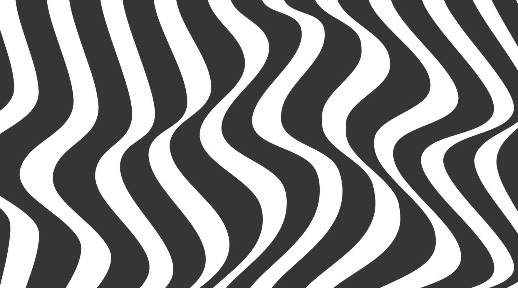 Abstract black art wave line background. illustration vector