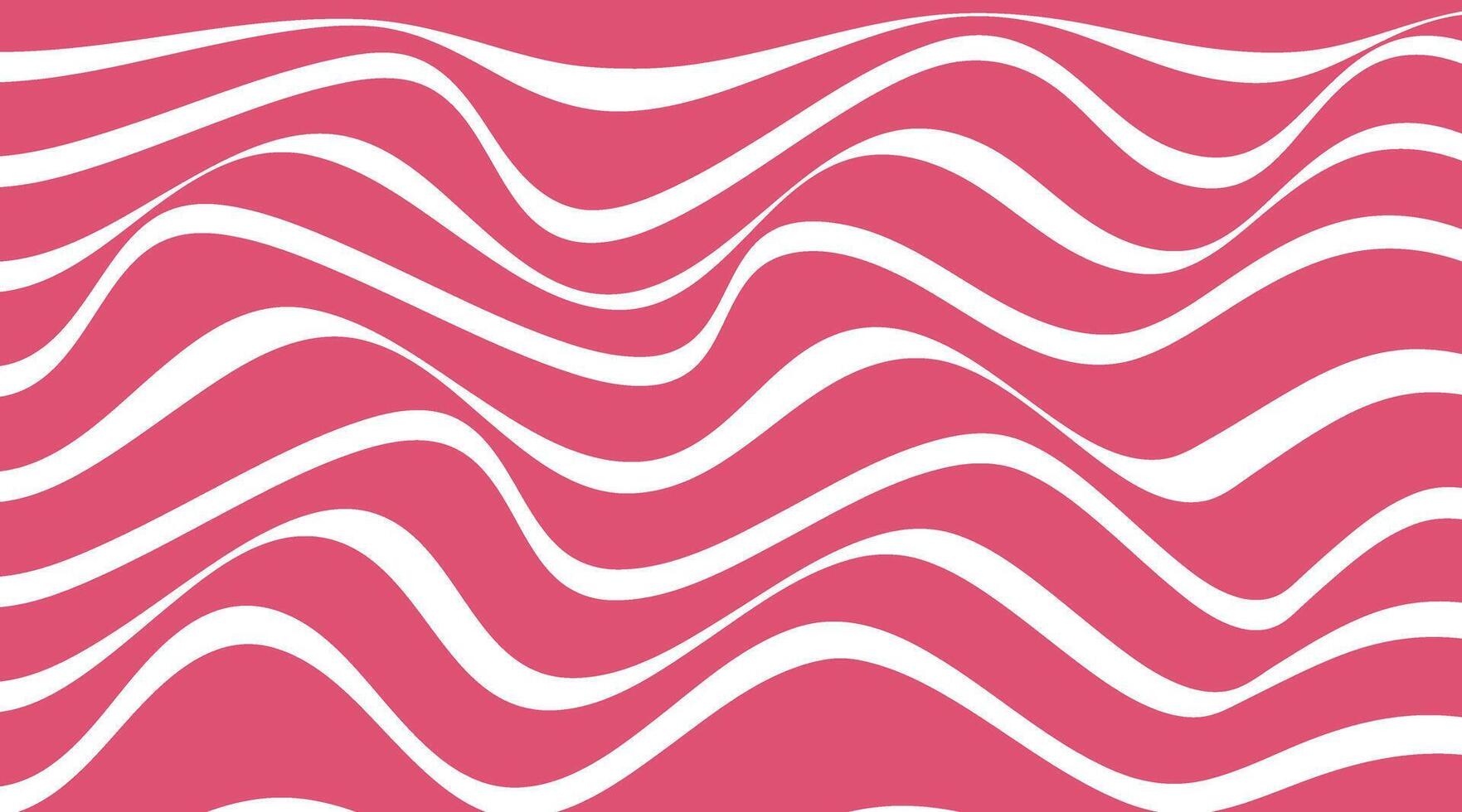 Abstract stripes red optical art wave line background. illustration vector
