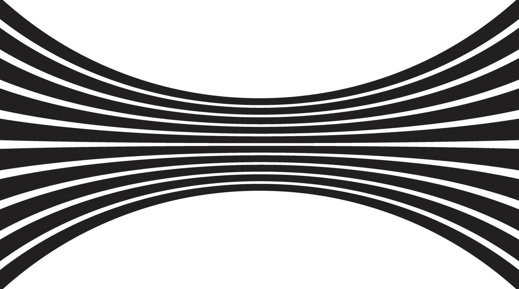 Black stripes wave line background. illustration vector