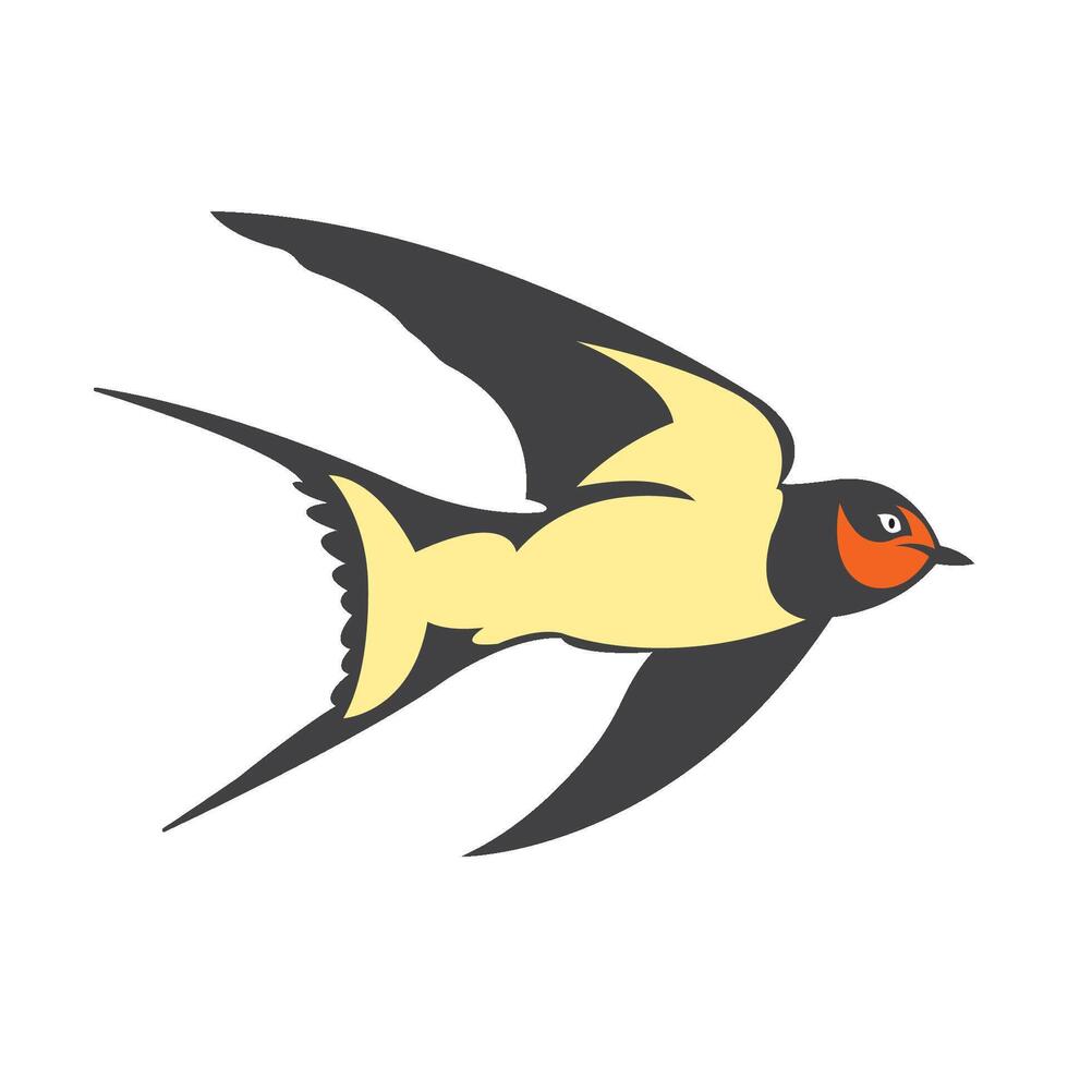 swallow icon illustration design template vector