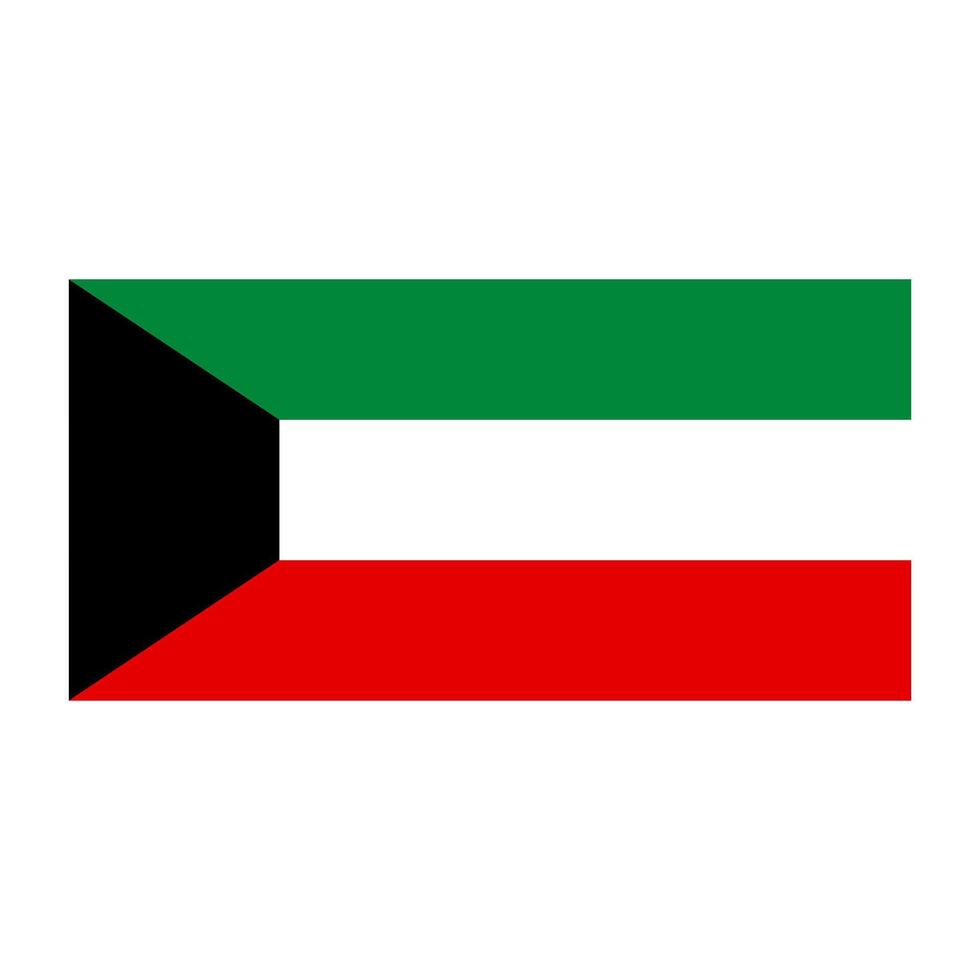 Kuwait flag. Kuwaiti flag. vector