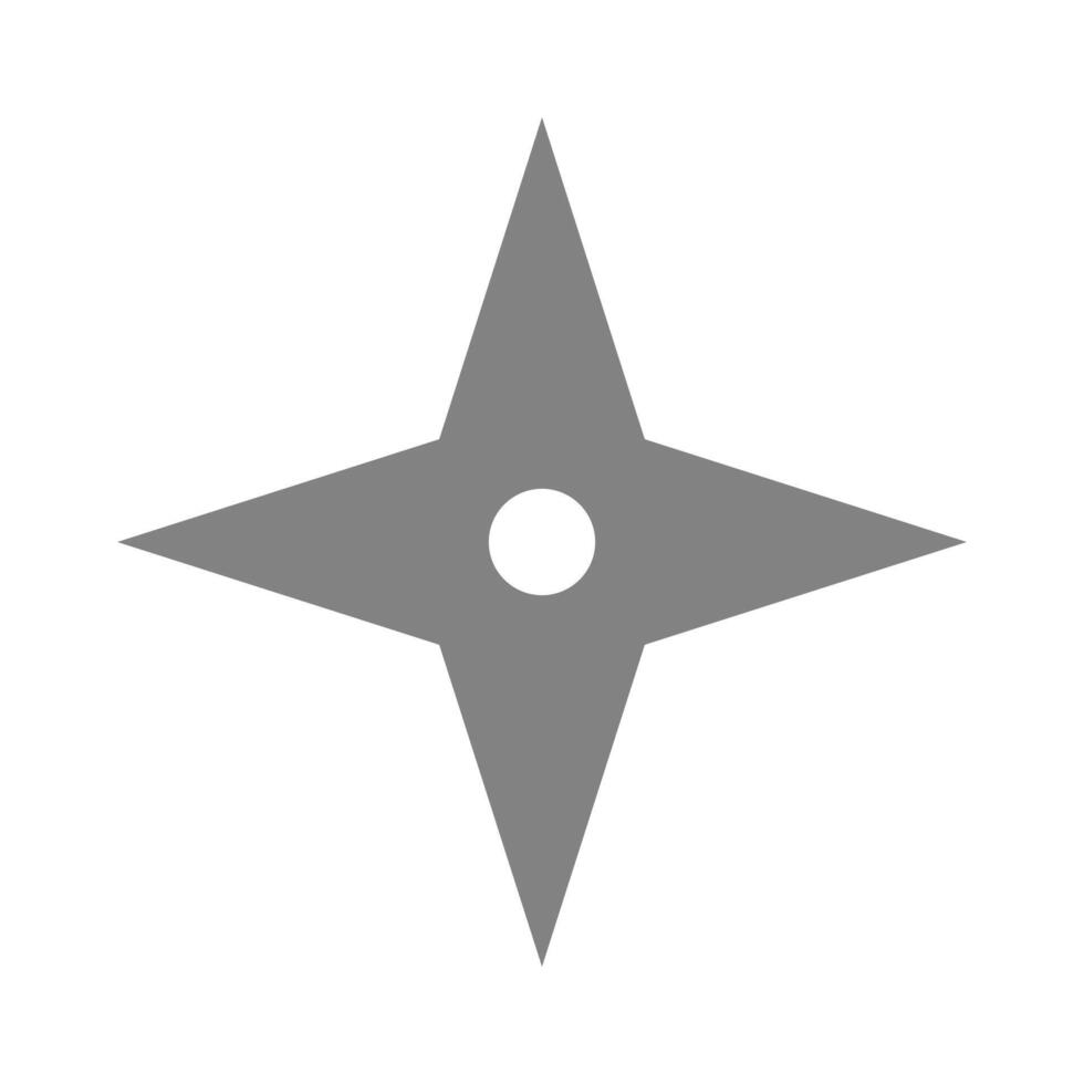 Shuriken icon. Throwing star. Ninja star. vector