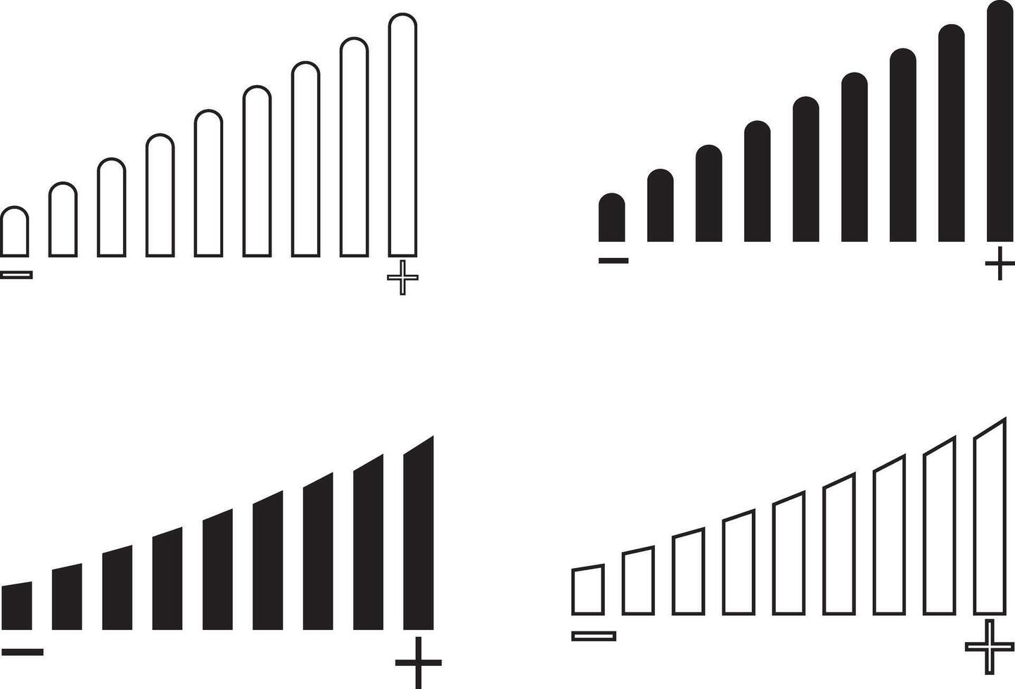 volume slider art vector