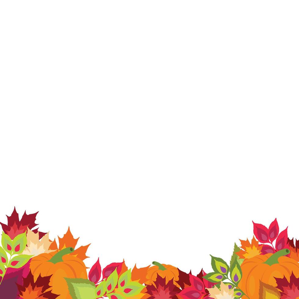 Autumn Leaf Footer vector