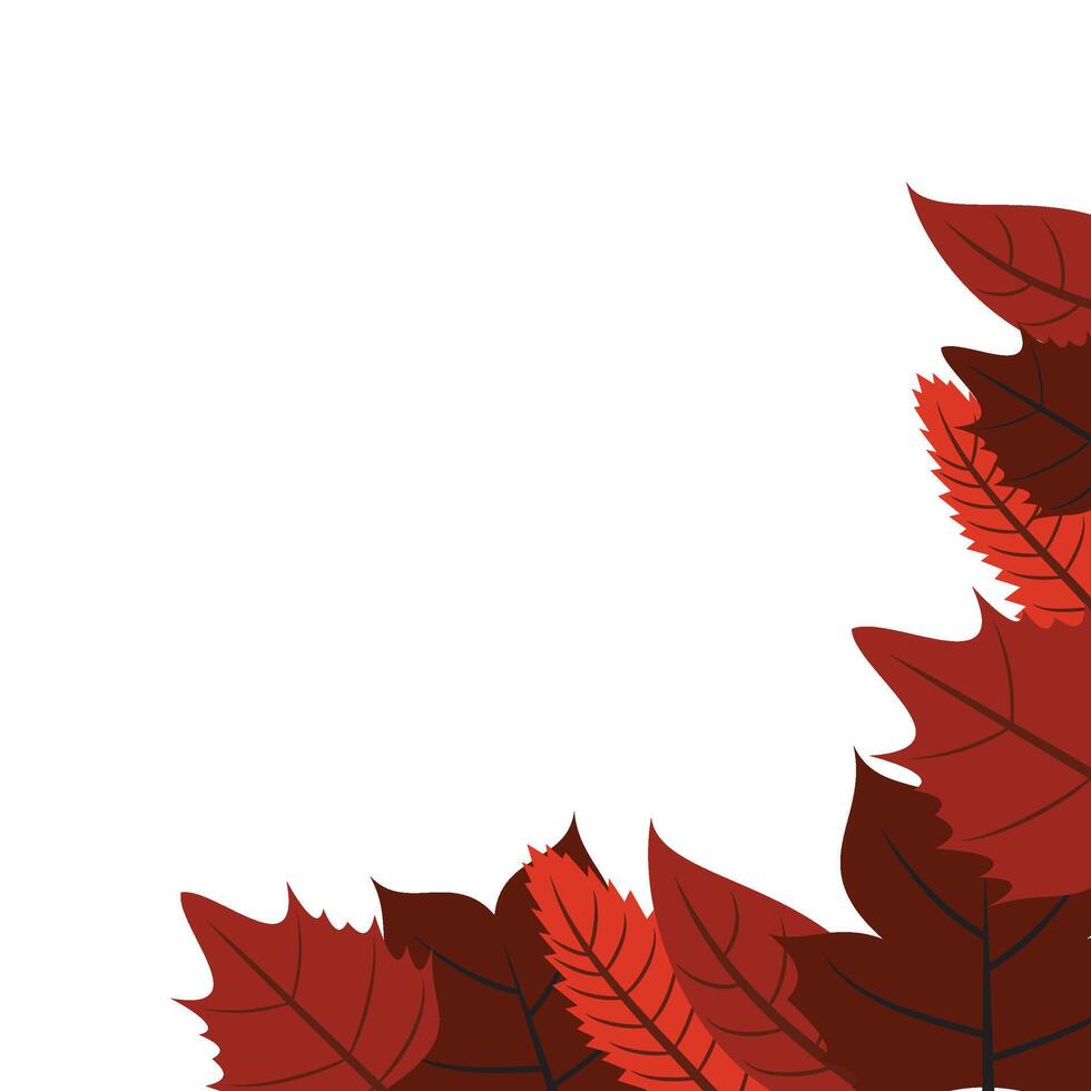 Autumn Leaf Corner vector
