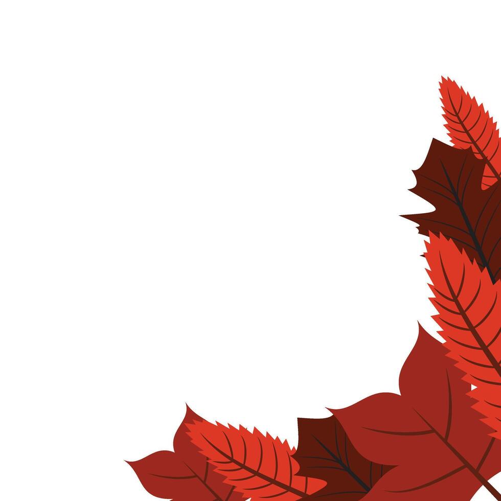 Autumn Leaf Corner vector