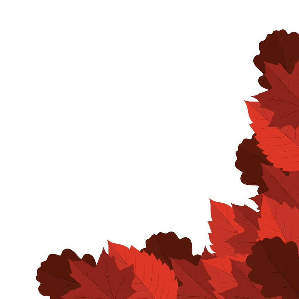 Autumn Leaf Corner vector