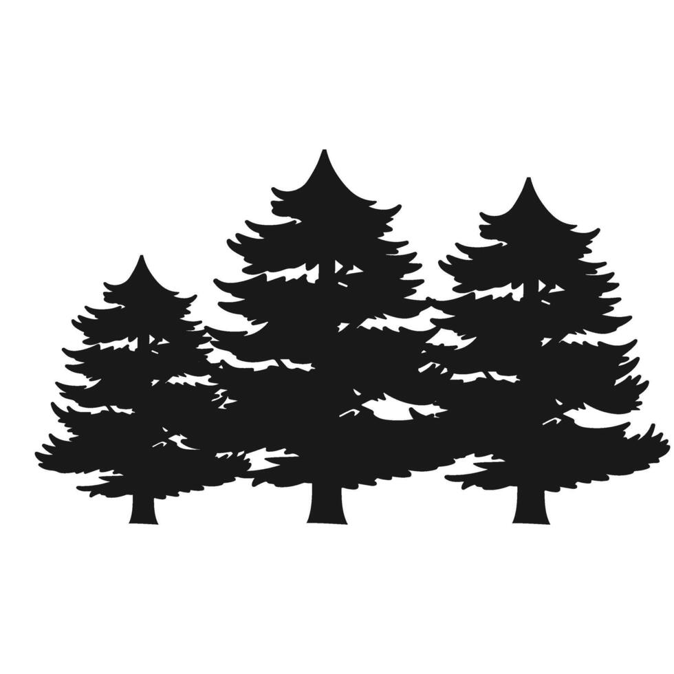 Christmas Tree Silhouette vector
