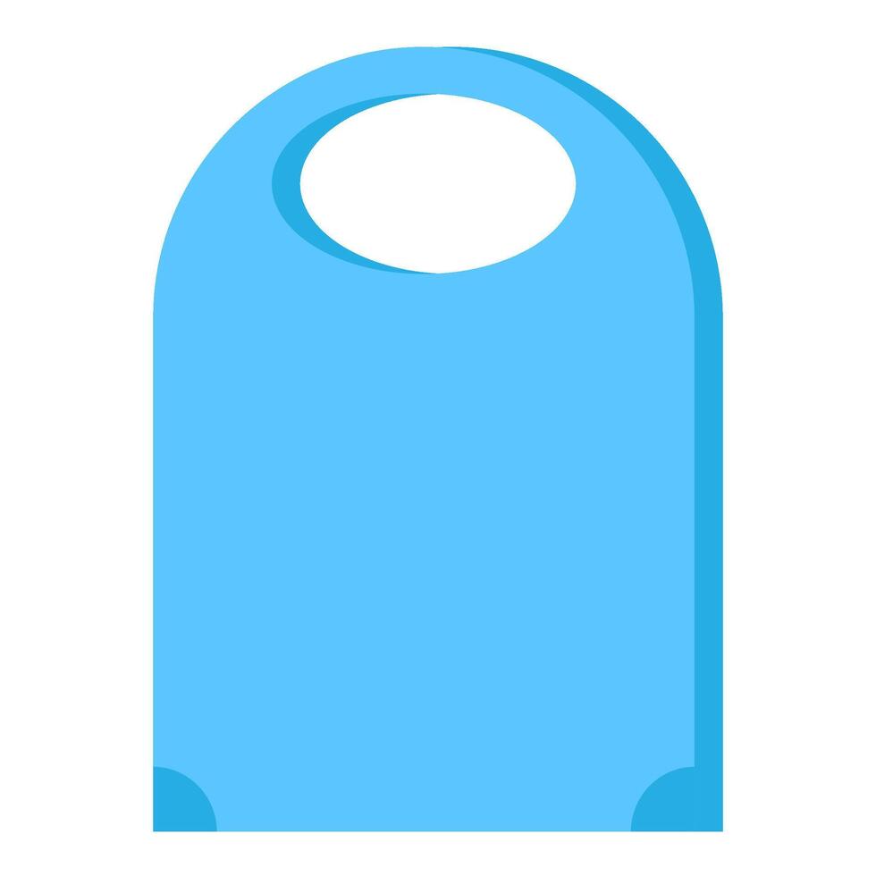 Blue Cellophane Bag Classic Store Packaging vector