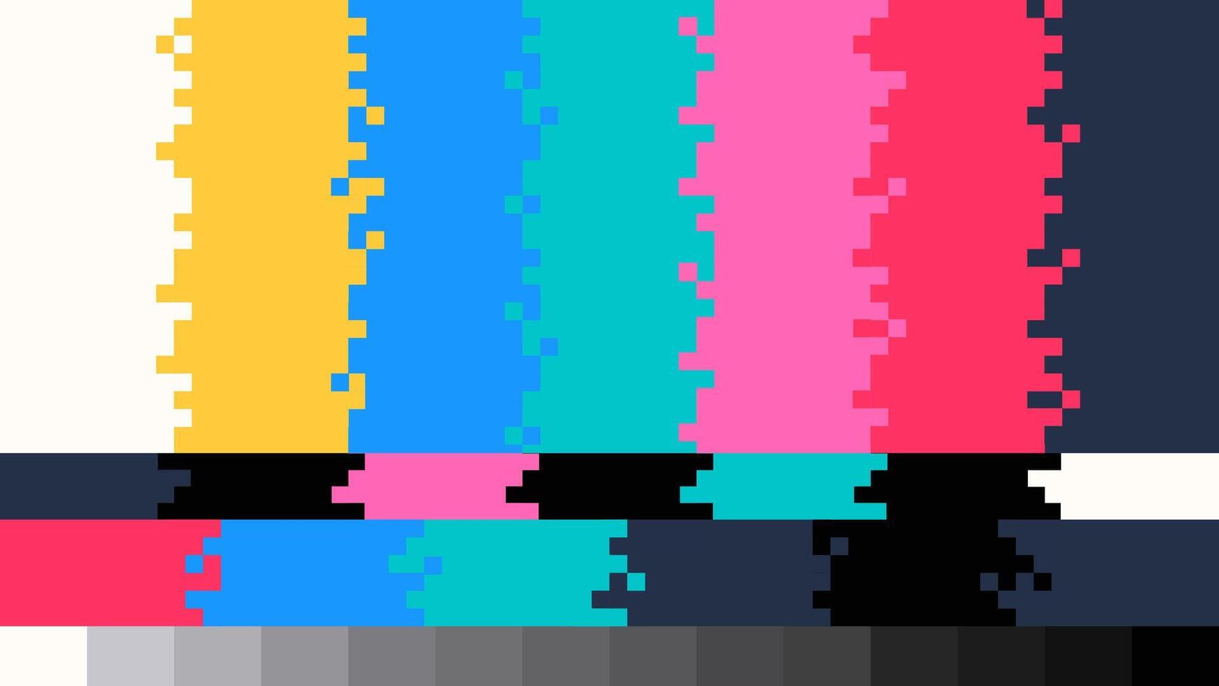 No Signal Color Bars Background Template vector