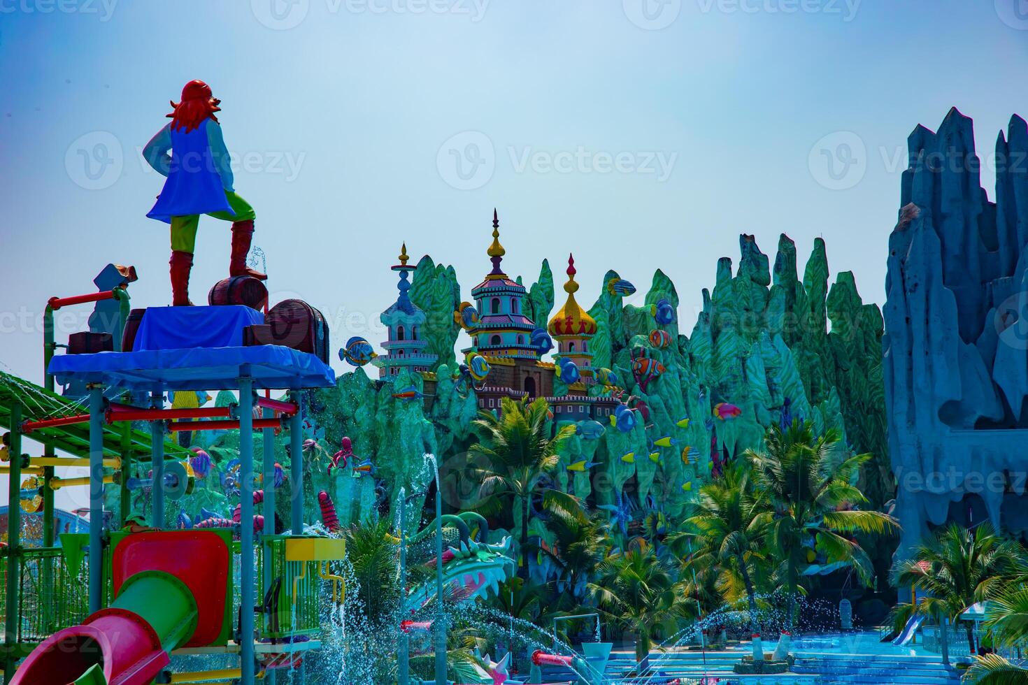 A big monument at Suoi Tien park in Ho Chi Minh Vietnam photo