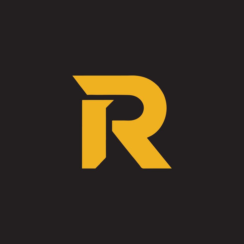 R LOGO DESIGN vector