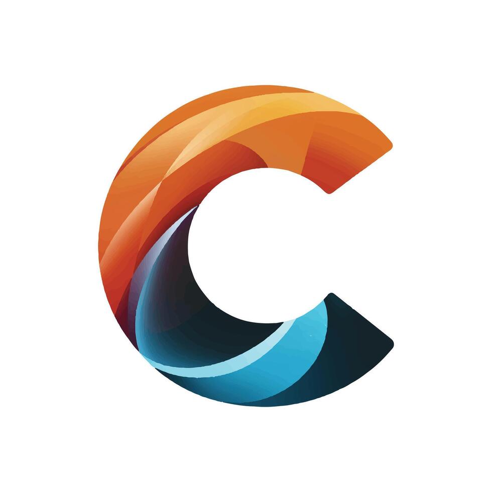 C LOGO DESIGN vector