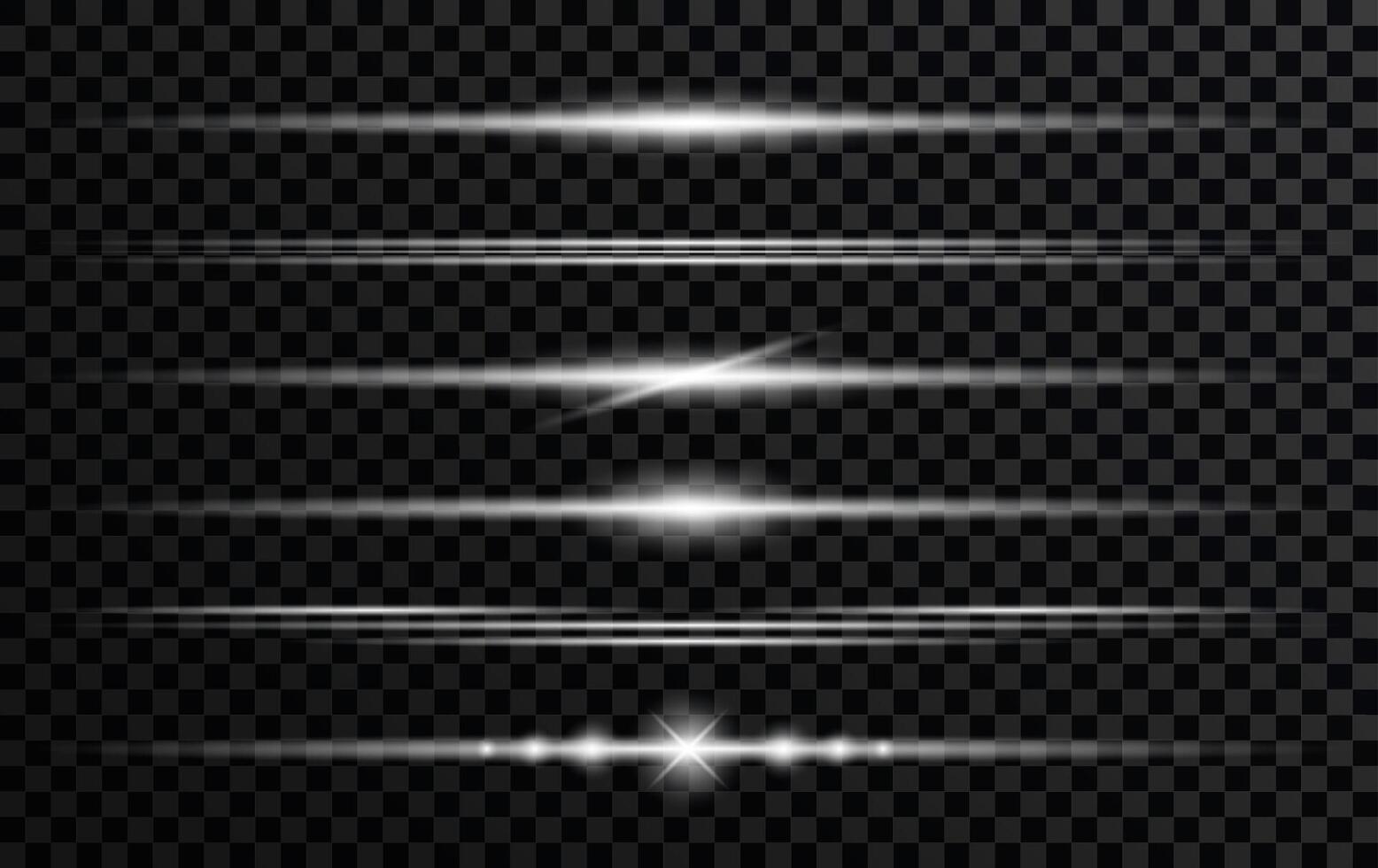 Effect sparkling stars light burst explosion, flickering and flashing lights. collection of different light effects on black background. transparent lens flares and lighting effects. design. vector