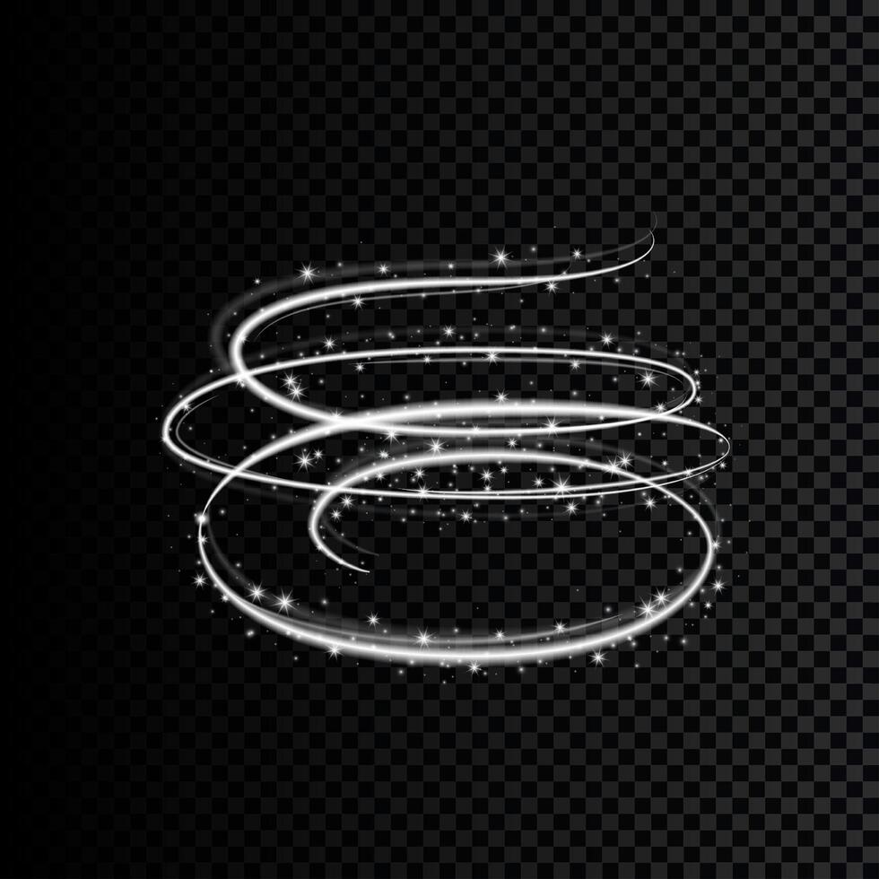 Effect sparkling stars light burst explosion, flickering and flashing lights. collection of different light effects on black background. transparent lens flares and lighting effects. design. vector